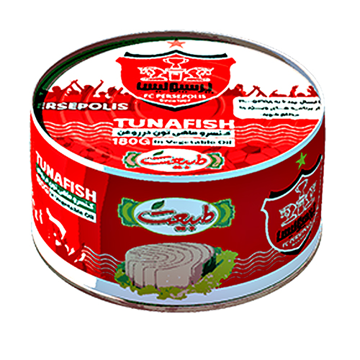 کنسرو ماهی تون با فلفل قرمز در روغن 180 گرم